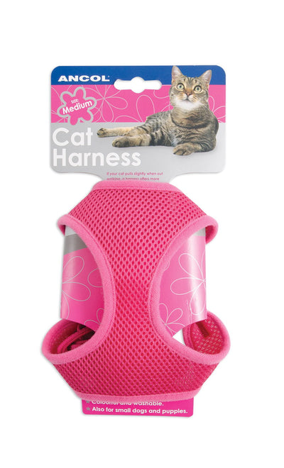 Ancol Soft Harness & Lead Pink Small